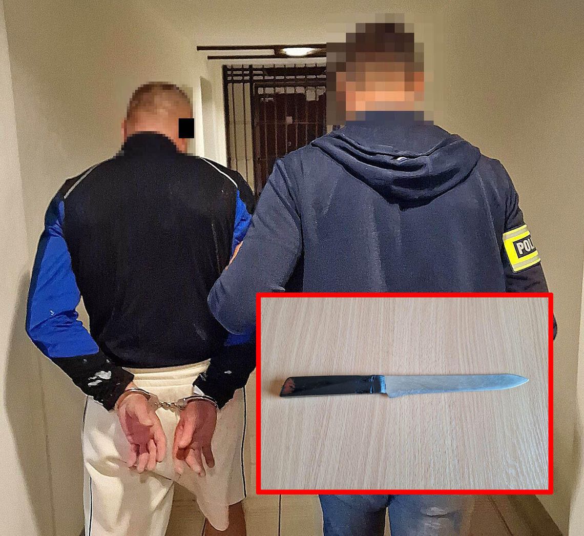 Miał nóż i groził partnerce śmiercią, bo chciał jej kartę płatniczą. Potem poszedł na zakupy Miał nóż i groził partnerce śmiercią, bo chciał jej kartę płatniczą. Potem poszedł na zakupy