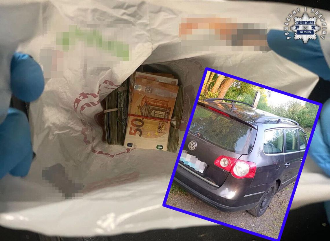 Miał w aucie reklamówkę pełną pieniędzy. Oszuści w końcu trafili na babcię cwańszą od siebie. Odbierak zatrzymany