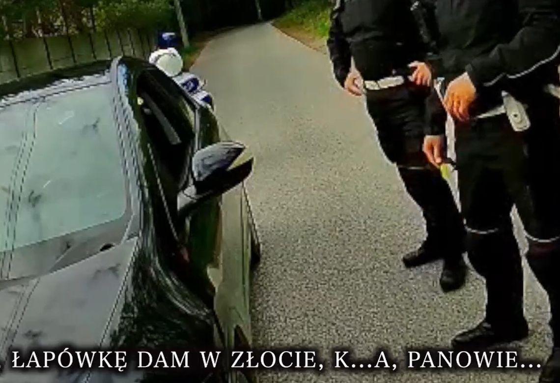Miał zakaz prowadzenia i blisko 2 promile. Żona chciała przekupić policjantów złotą obrączką