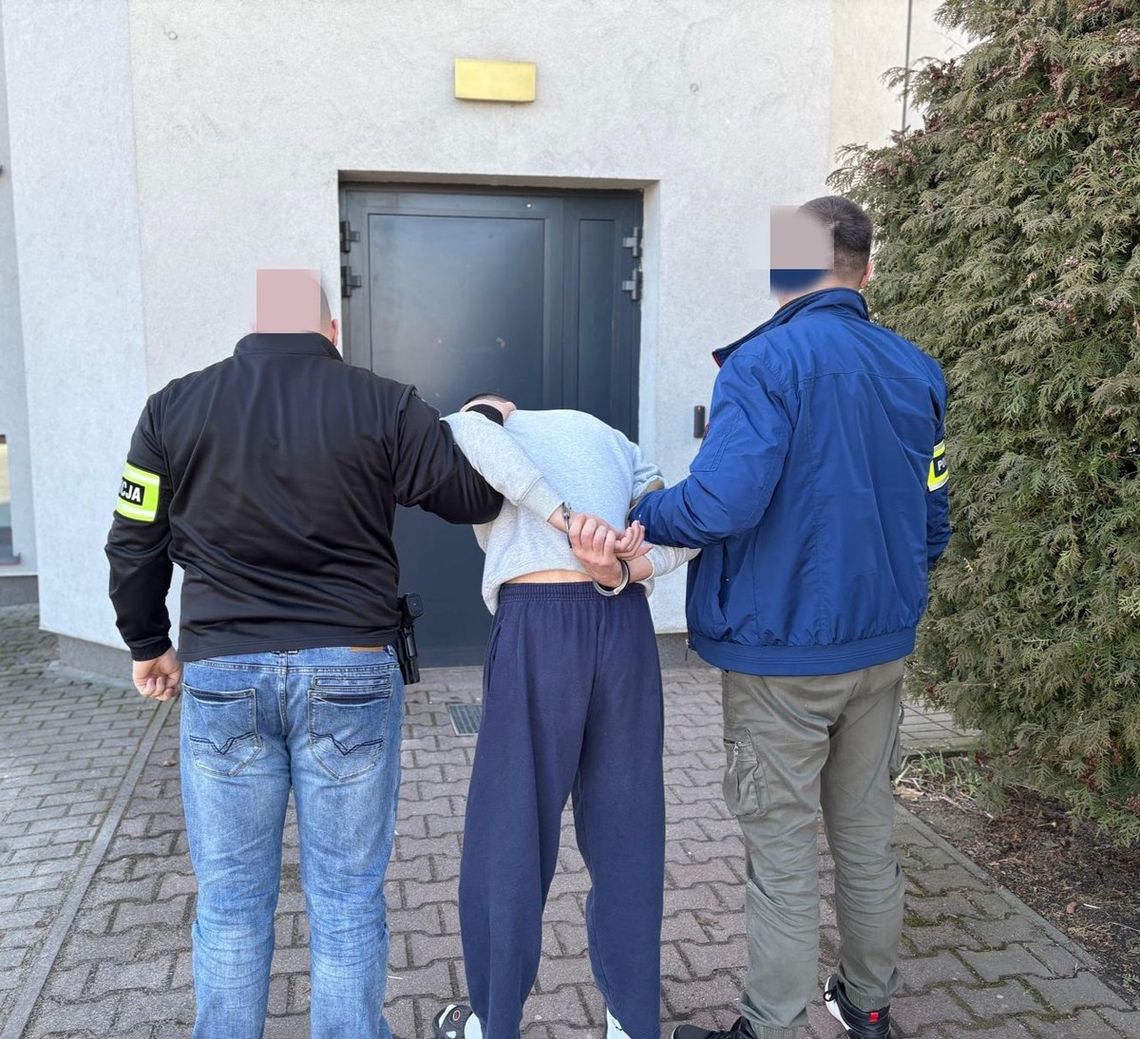 Młody furiat zaatakował maczetą kobietę spacerującą z psem. Gonił ją aż do drzwi komendy