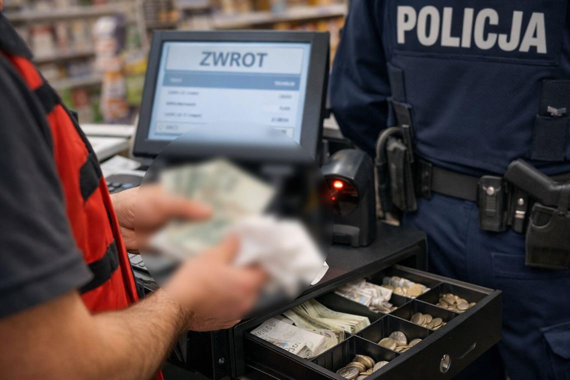 Młody kasjer robił fałszywe zwroty, a pieniądze brał dla siebie. Udało się wiele razy aż w końcu wpadł Młody kasjer robił fałszywe zwroty, a pieniądze brał dla siebie. Udało się wiele razy aż w końcu wpadł