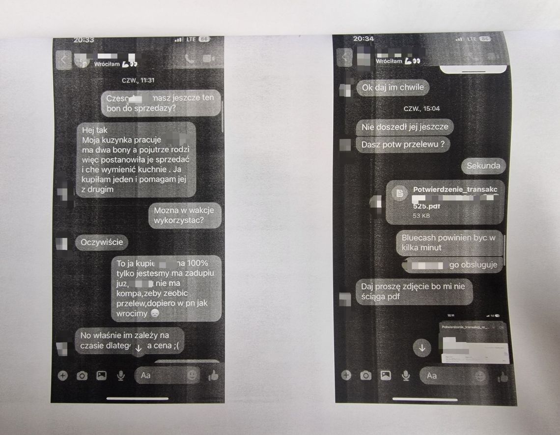 Myślał, że trafiła mu się super okazja i kupuje bon turystyczny od znajomej. Przelał oszustom 6 tysięcy złotych