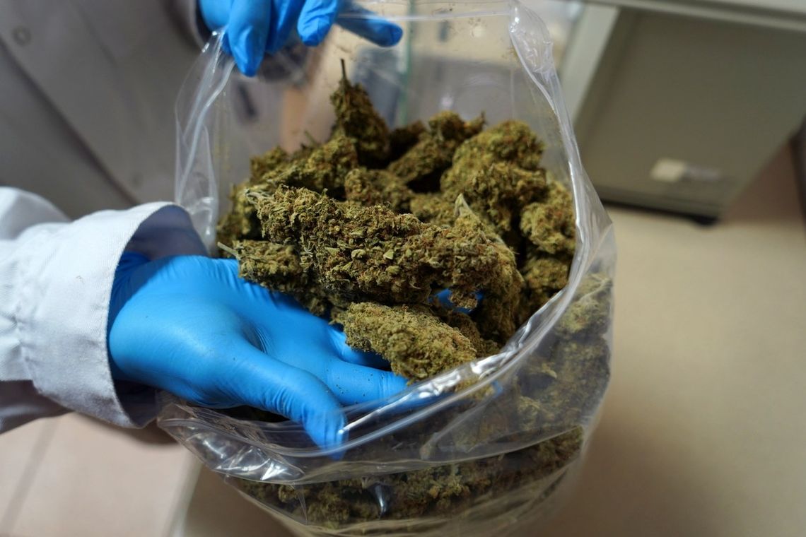 Na oczach sokistów wyjął pudełko z marihuaną i chciał zapalić. Miał przy sobie kilogram narkotyku