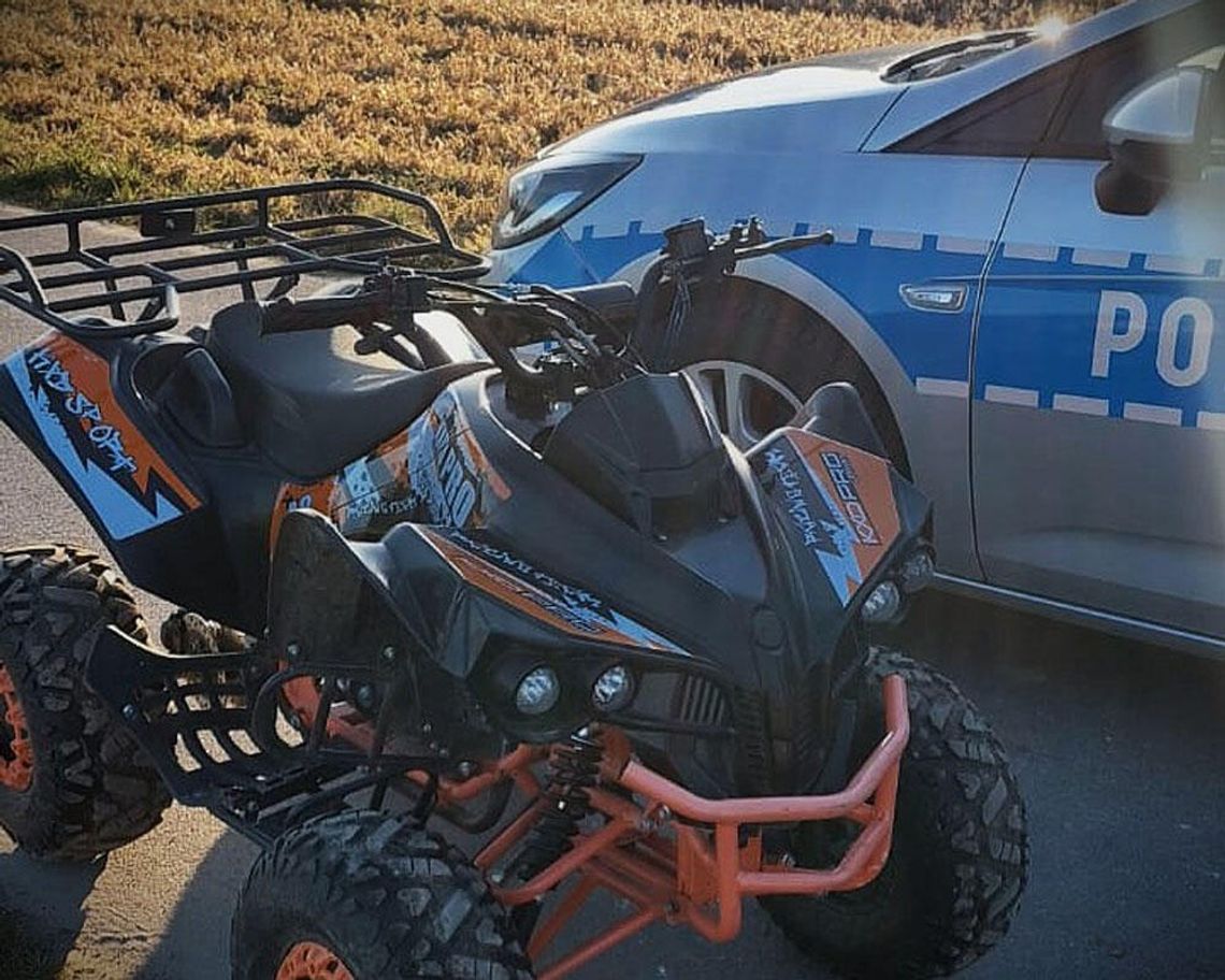 Na "podwójnym gazie" chciał wyregulować gaźnik w quadzie. 45-latek odpowie za jazdę po alkoholu