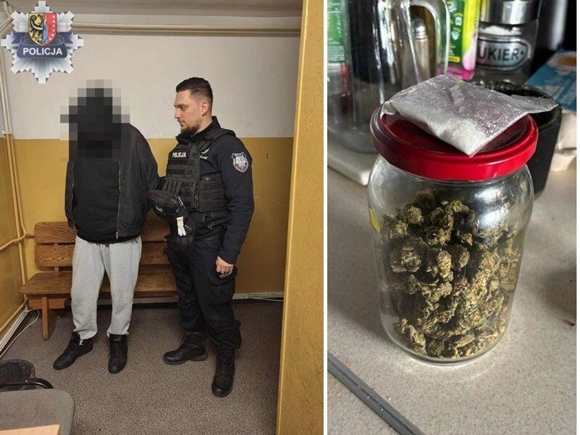 Na widok radiowozu stał się nerwowy. Policjanci poszli za 40-latkiem i znaleźli narkotyki Na widok radiowozu stał się nerwowy. Policjanci poszli za 40-latkiem i znaleźli narkotyki