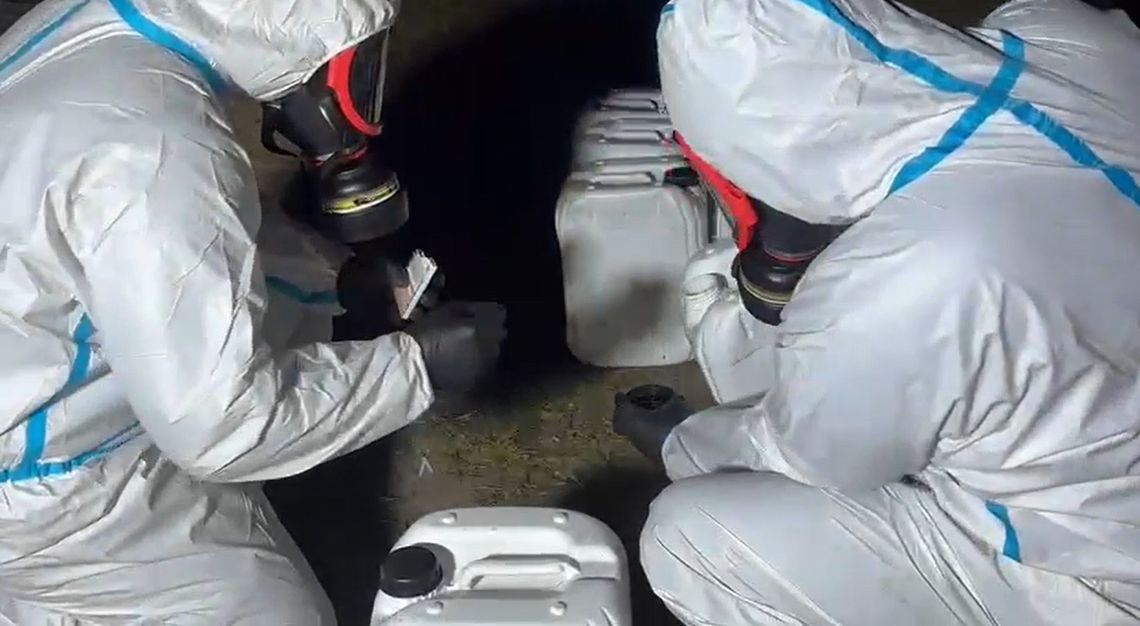 Nalot na laboratorium narkotykowe. W środku sto kilo towaru, chemicy mogli wytworzyć tonę. WIDEO