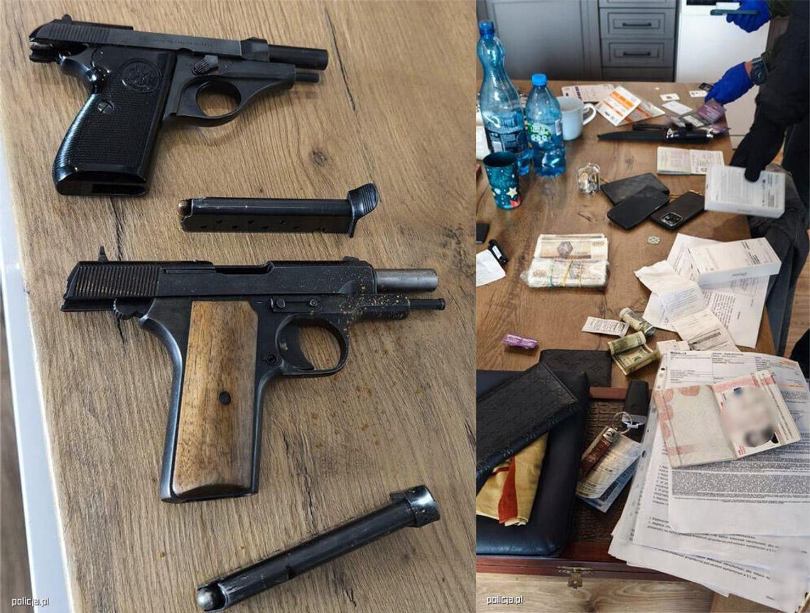 Napadli na konwojenta przewożącego gotówkę. Wejście do mieszkań i zatrzymanie podejrzanych