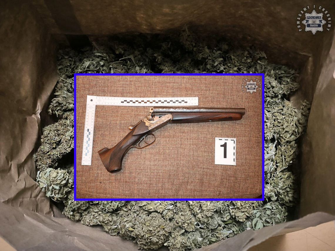 Narkotyki, broń i pieniądze przejęte po akcji policji. Pięciu mężczyzn zatrzymanych, sprawa jest rozwojowa