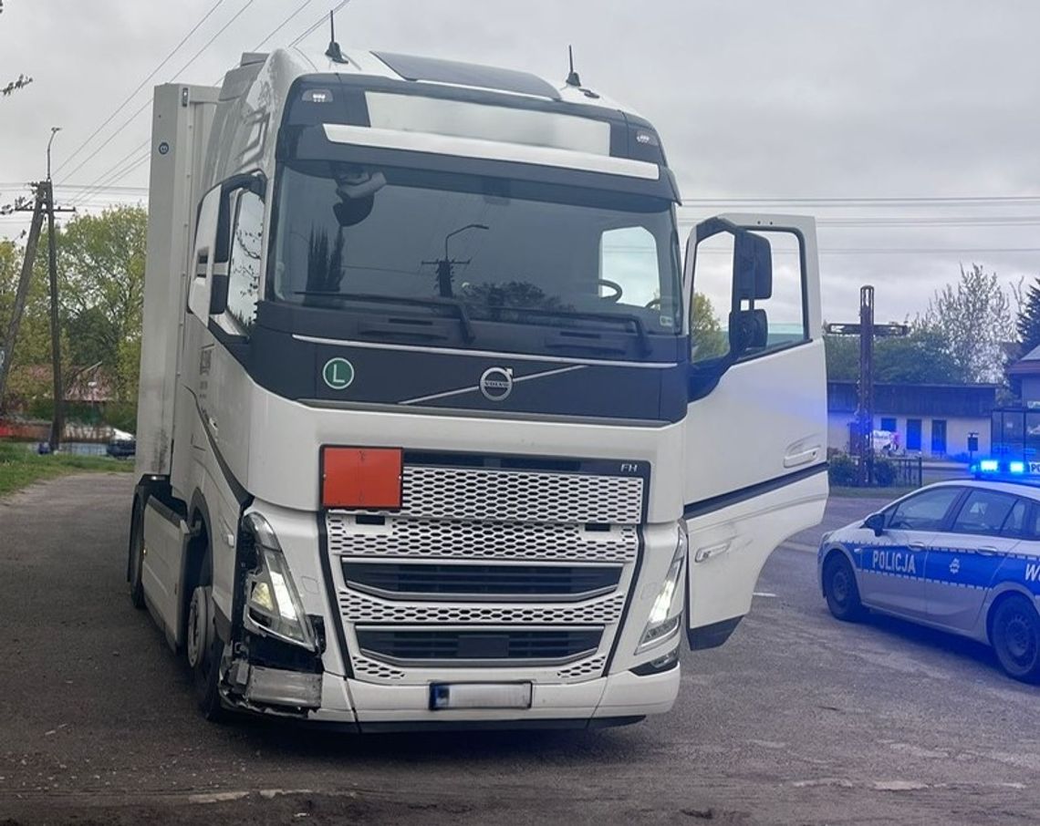 Niebezpieczne manewry ciężarówki na drodze krajowej. Kierowca jechał pod wpływem narkotyków