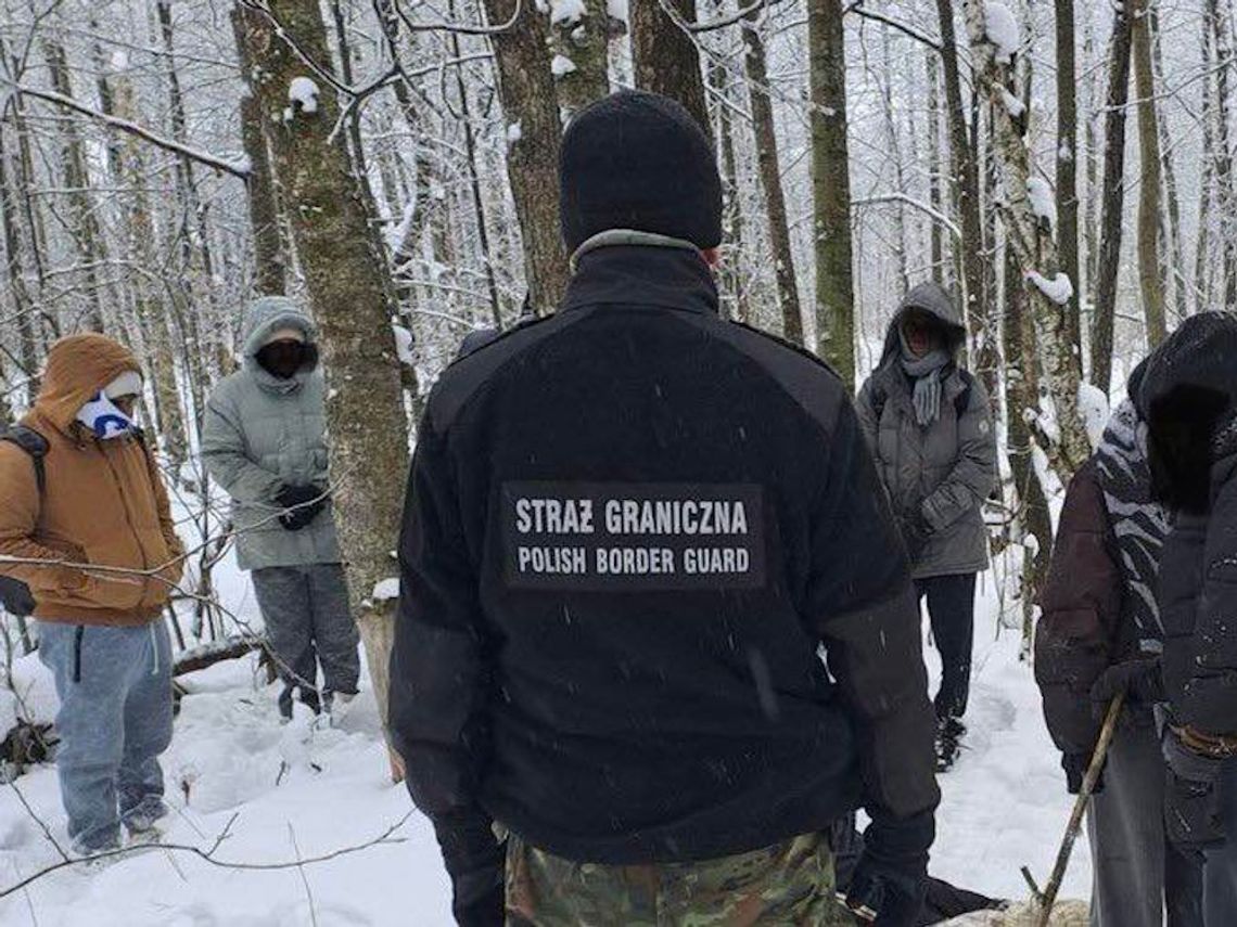 Nielegalne przekroczenie granicy polsko-litewskiej. Zatrzymano 12 cudzoziemców i kuriera