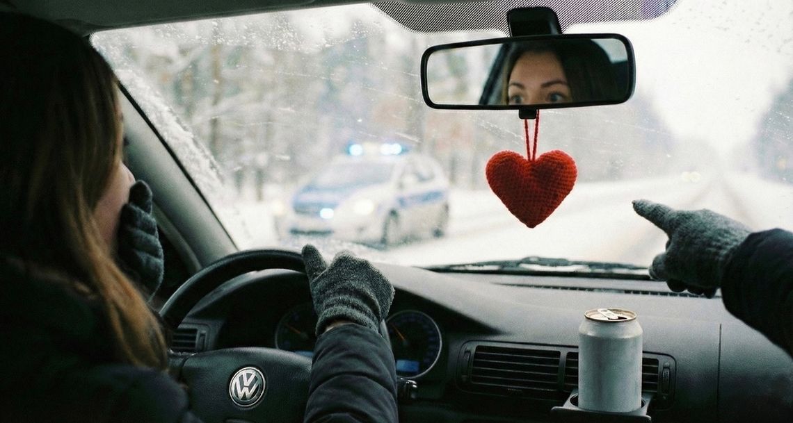 Nietypowy finał walentynkowej podwózki. Wynajęta szoferka miała ponad promil we krwi
