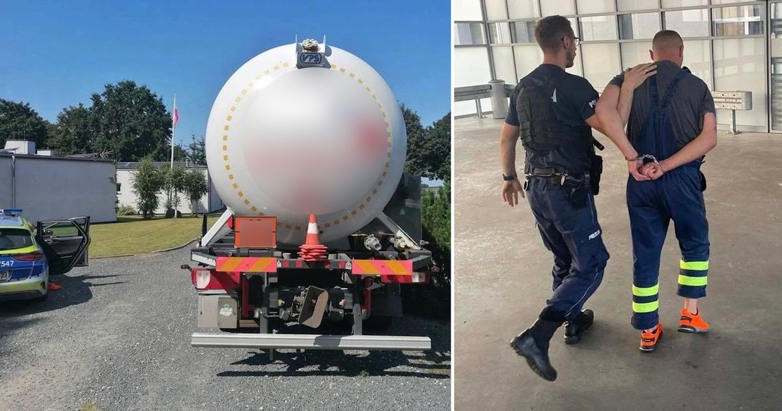 Nocna jazda mogła zakończyć się tragicznie. Pijany kierował cysterną pełną łatwopalnego gazu