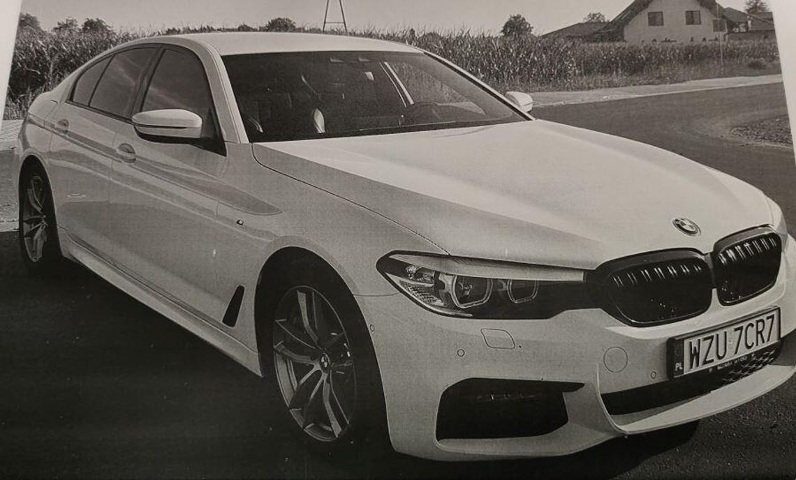 Nocna kradzież BMW. Policjanci opublikowali zdjęcie i apelują do świadków o zgłaszanie się