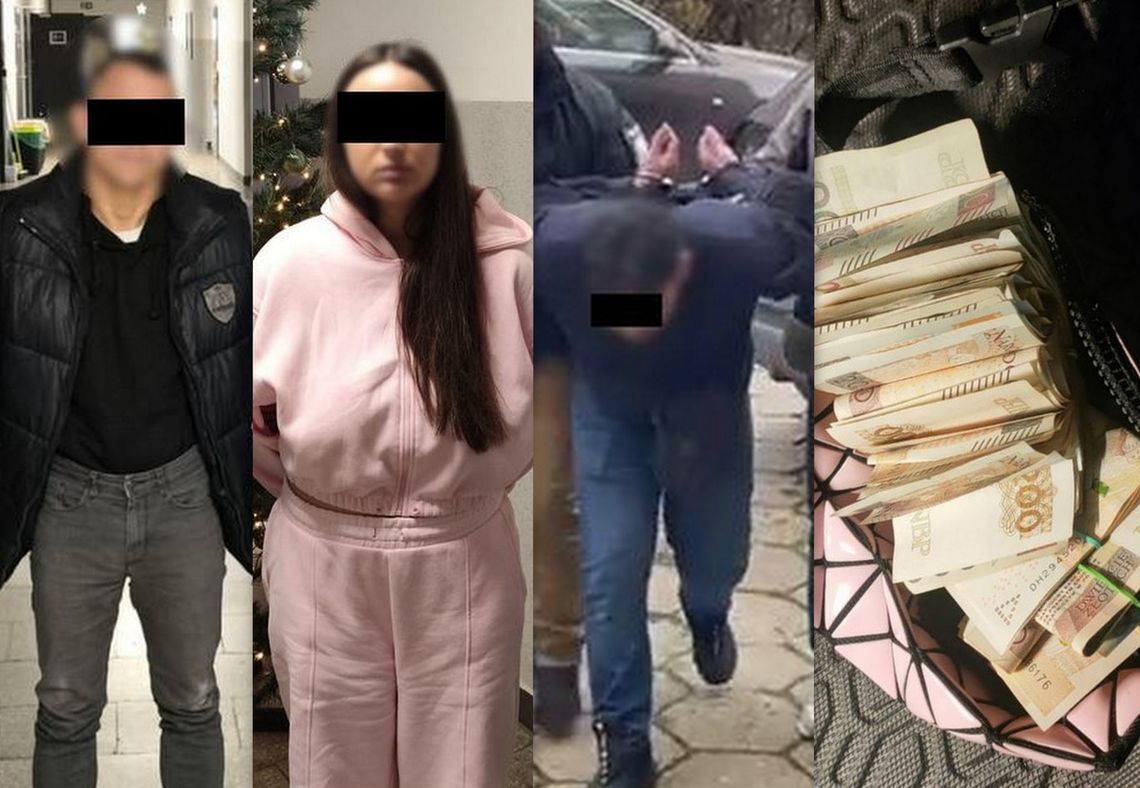 Oszuści zatrzymani podczas próby ucieczki z miasta. Wyłudzili blisko 400 tysięcy złotych [WIDEO]