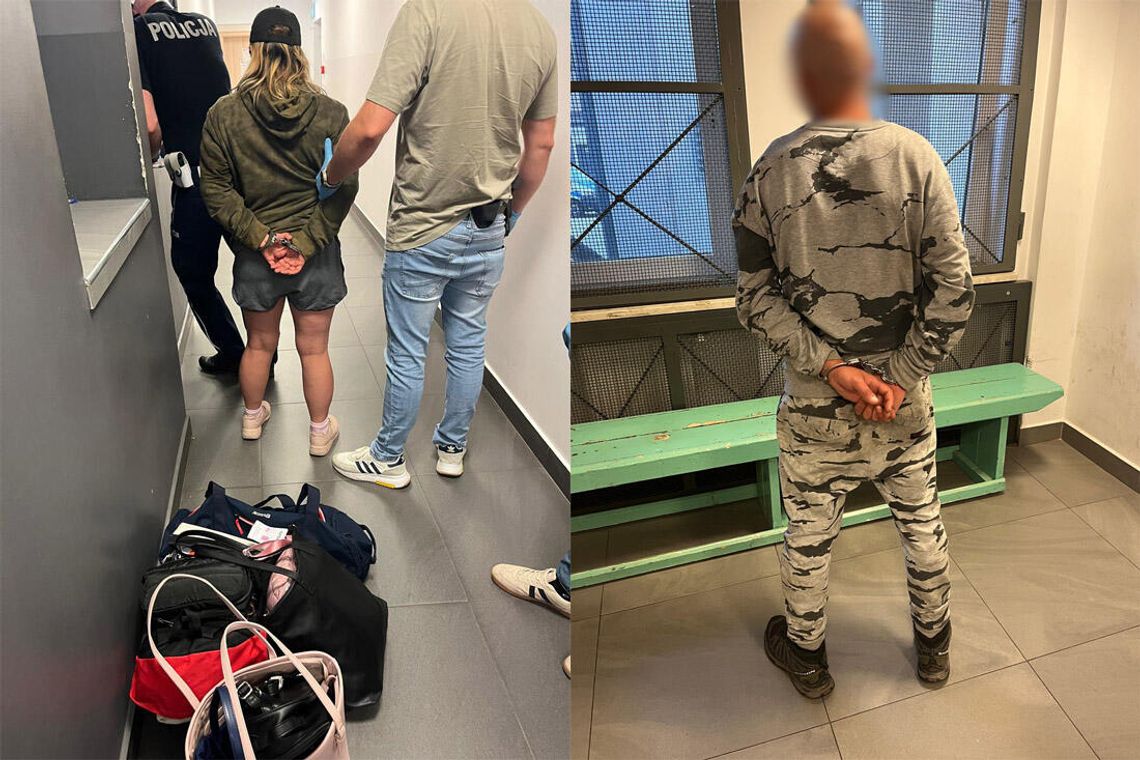 Parka złodziei przyjechała do miasta kraść, potem się upili i zrobili awanturę. Oboje skończyli w areszcie