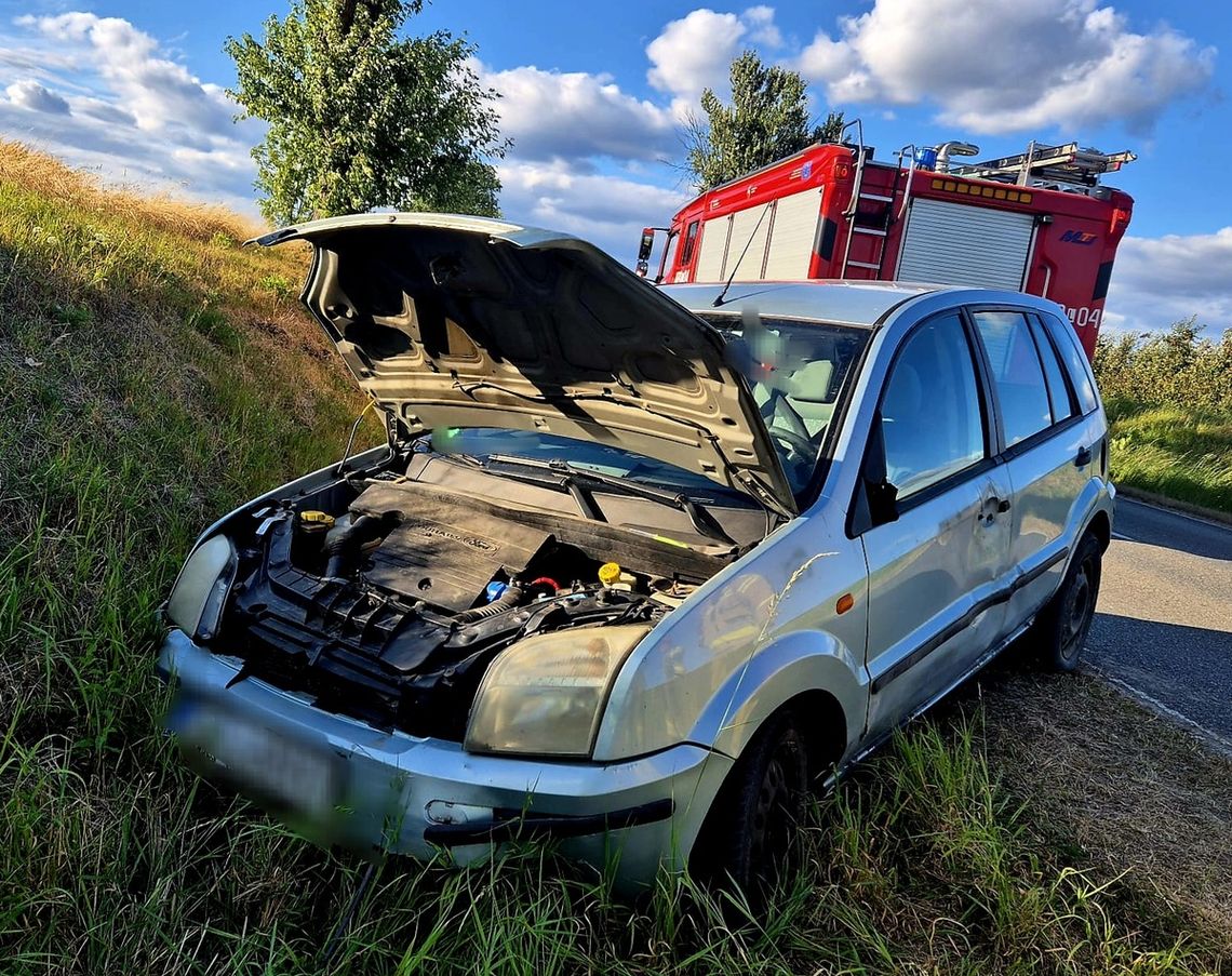 Pijana 34-latka wiozła dzieci autem. Przesadziła z prędkością i ford wylądował w rowie