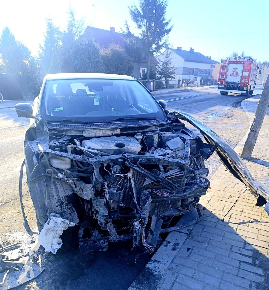 Pijana 60-latka wymusiła pierwszeństwo na ciężarówce. Doszło do groźnie wyglądającej kolizji