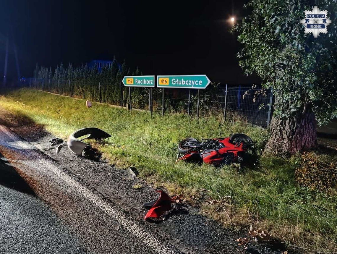 71-latek zajechał drogę motocykliście. Był pijany. Ranny w nogę 24-latek trafił do szpitala