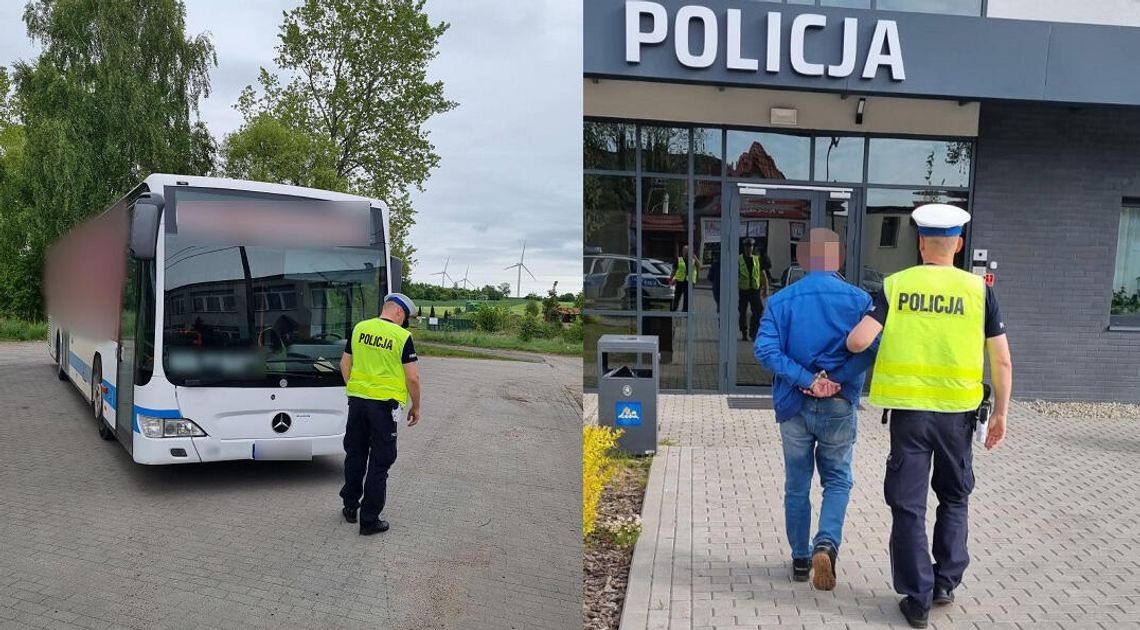 Pijany kierowca autobusu przywiózł dzieci do szkoły i chciał zabrać kolejne na wycieczkę. To miała być rutynowa kontrola