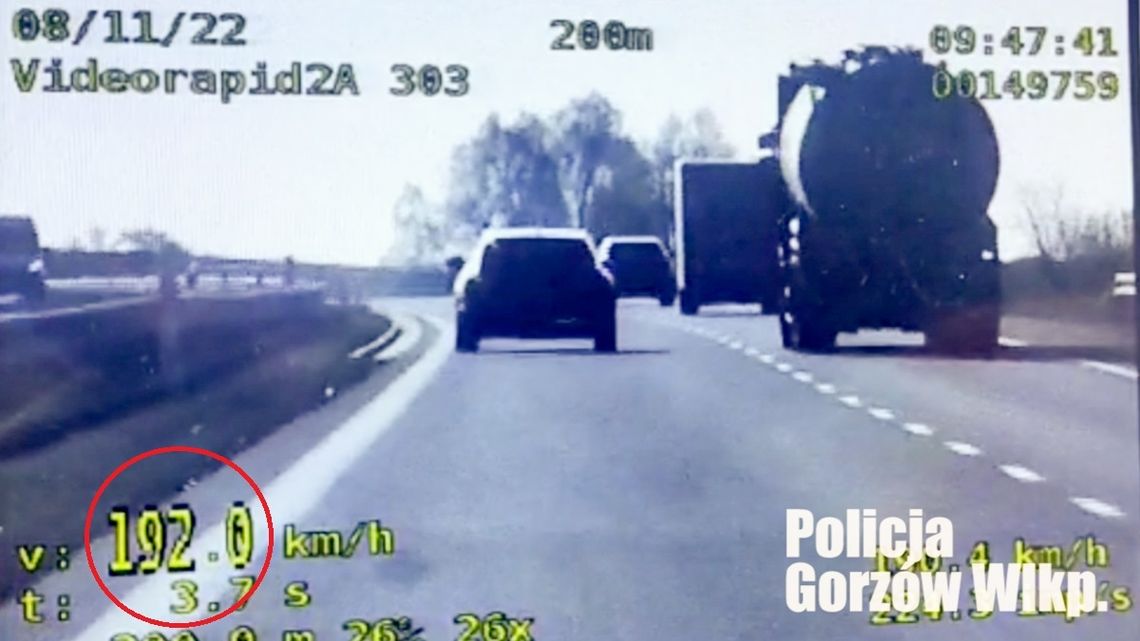 Pijany kierowca jechał drogą ekspresową prawie 200 na godzinę. Jego audi zostało odholowane. WIDEO