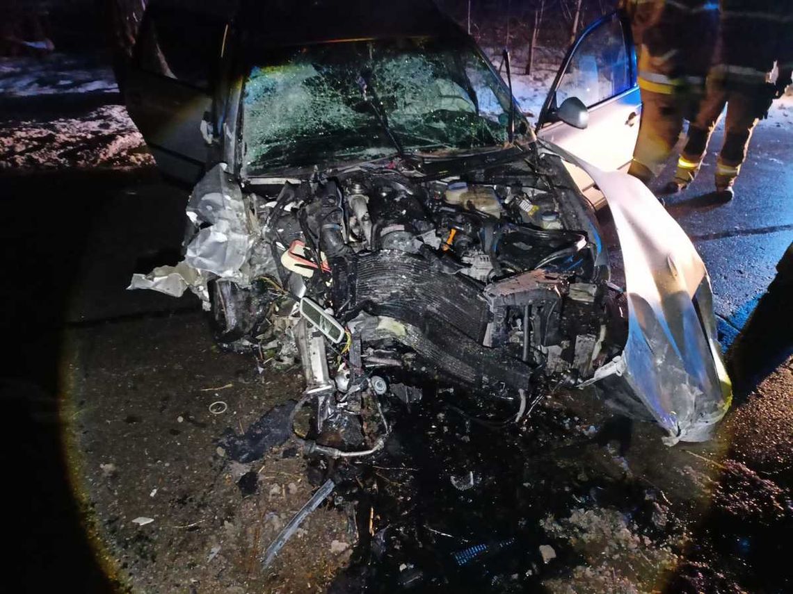 Pijany kierowca z dożywotnim zakazem wjechał w słup. Pozbawił prądu okolicznych mieszkańców