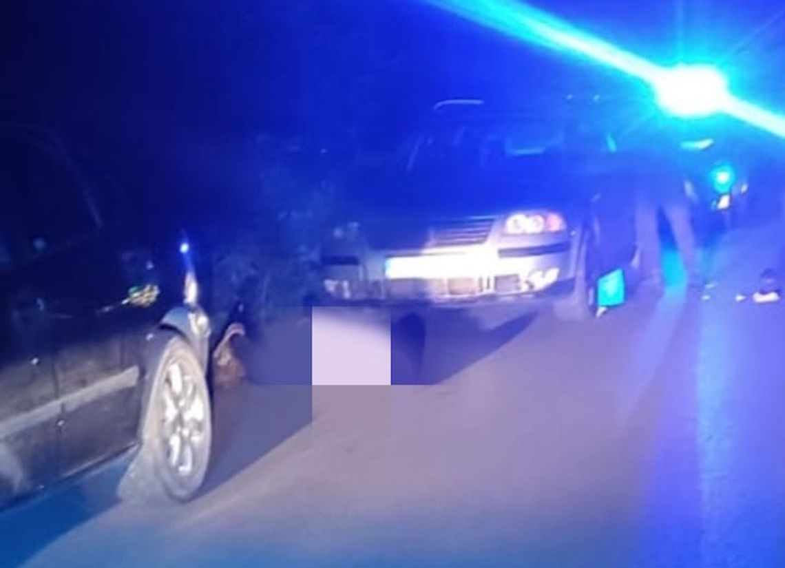 Pijany z dożywotnim zakazem jazdy holował pijanego kolegę bez prawka. W plecaku miał marihuanę