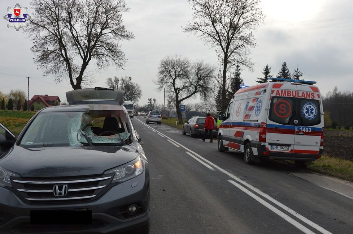 Po kolizji sarna wpadła wprost na kierowcę jadącego z naprzeciwka