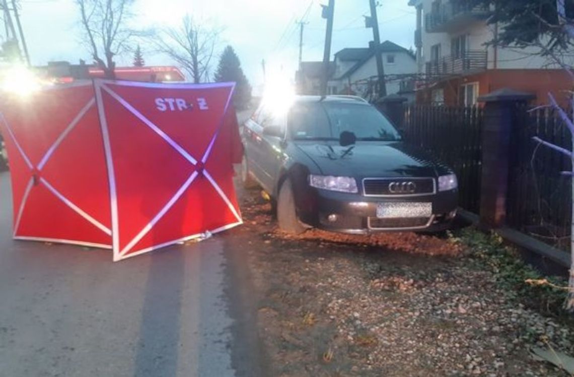 Po zatankowaniu auta kierująca poszła zapłacić. Audi stoczyło się z górki i śmiertelnie potrąciło mężczyznę