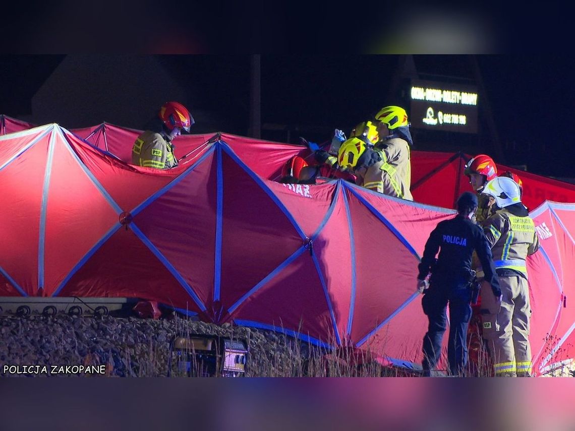 Pociąg potrącił parę znajdującą się na torach. Mężczyzna zginął, kobieta jest w ciężkim stanie