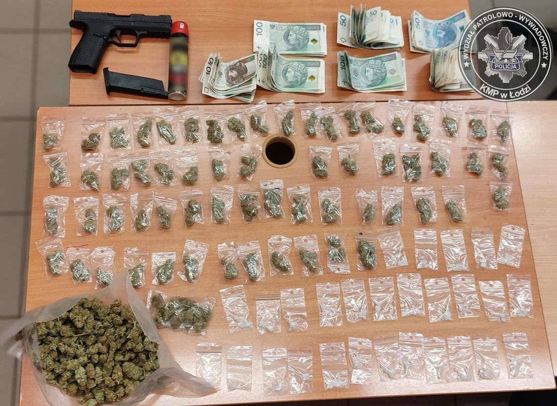 Podczas kontroli 17-latek zaatakował policjantów gazem. W plecaku miał narkotyki i pistolet na kulki