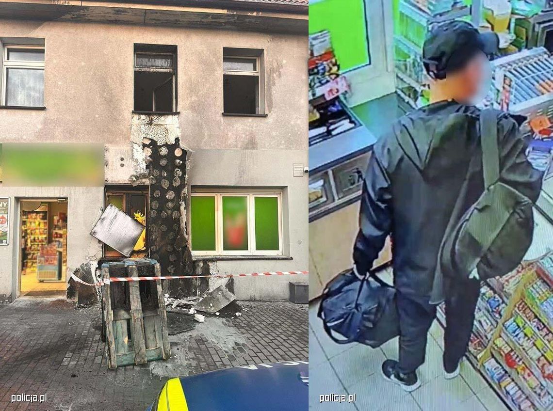 Podpalił "Żabkę", bo chciał się zemścić za wezwanie policji po awanturze dzień wcześniej. Potem uciekł z miasta pociągiem