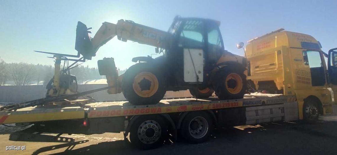 Policja uderzyła w złodziei maszyn budowlanych. Na lawetach sprzęt warty setki tysięcy