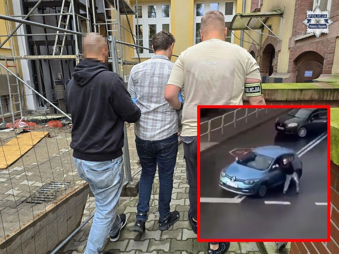 Policja zatrzymała kierowcę, który ciągnął mężczyznę po ulicy. Był po alkoholu i psychotropach
