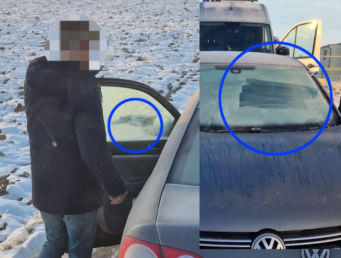 Policja zatrzymuje kierowców jadących "na ślepo" z zamarzniętymi szybami. Sypią się mandaty