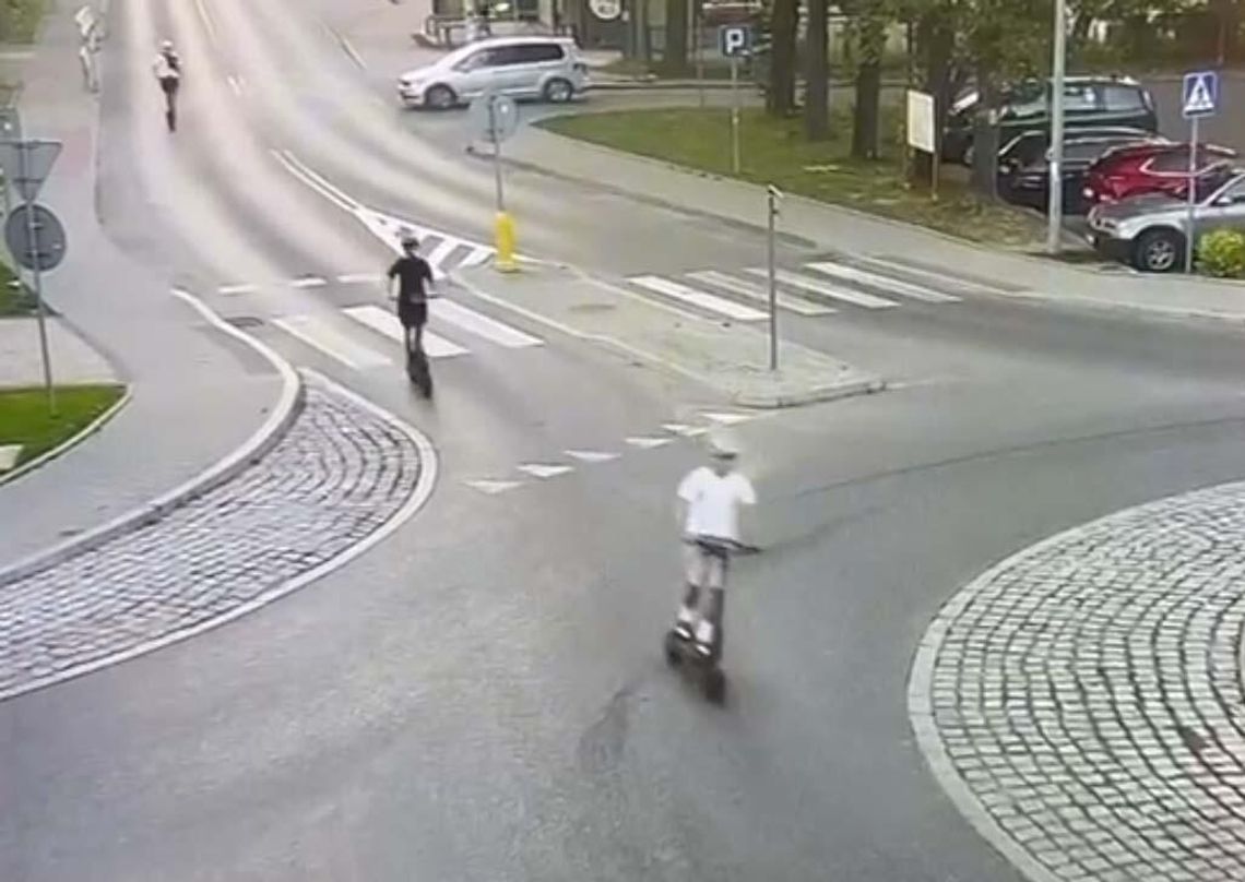 Policjanci ścigali "gang hulajnogarzy". Rozpędzali się nawet do 80 na godzinę