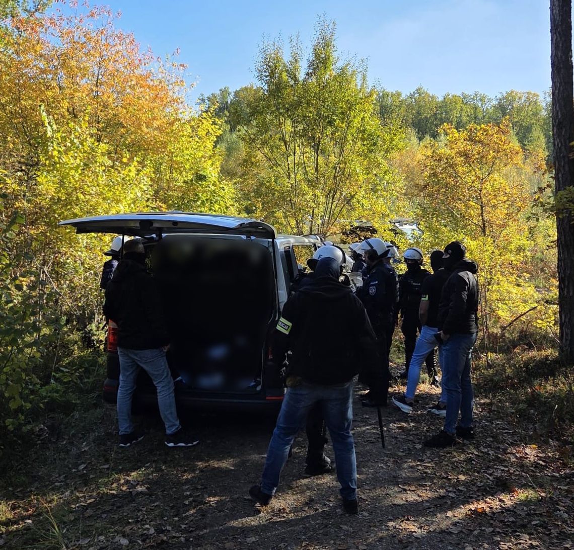 Policjanci udaremnili ustawkę pseudokibiców. Tłumaczyli, że do lasu przyjechali... na grzyby