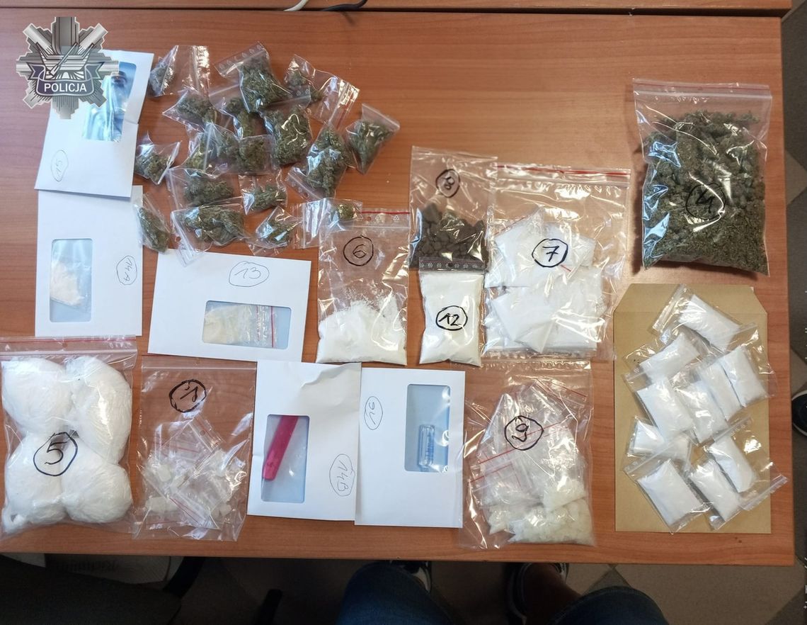 Policjanci zaskoczyli dilera. Przyszli z nakazem i psem, znaleźli u mężczyzny kilogram narkotyków