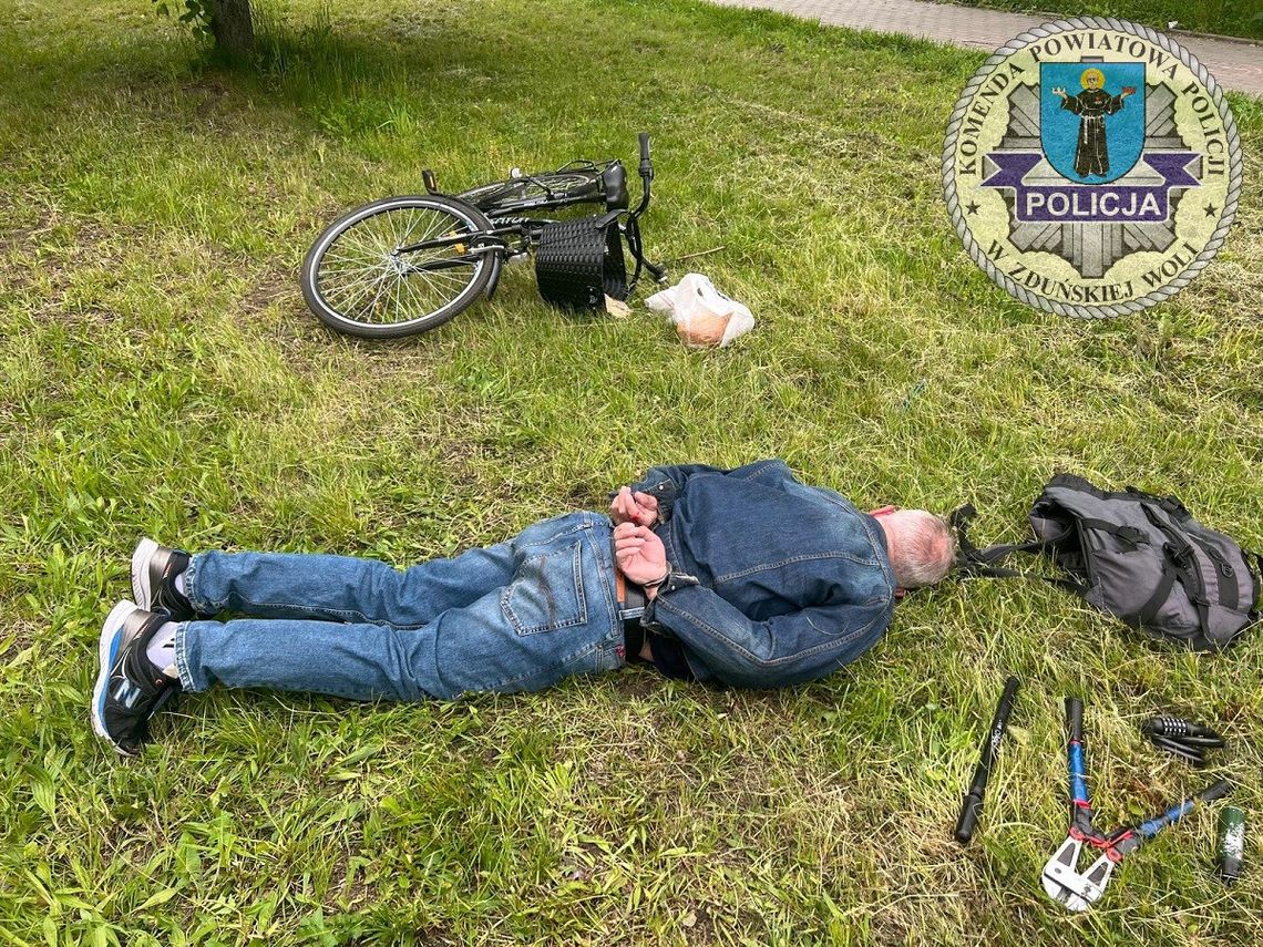Policjanci zastawili pułapkę na złodzieja rowerów, a on połknął haczyk. Został złapany na gorącym uczynku