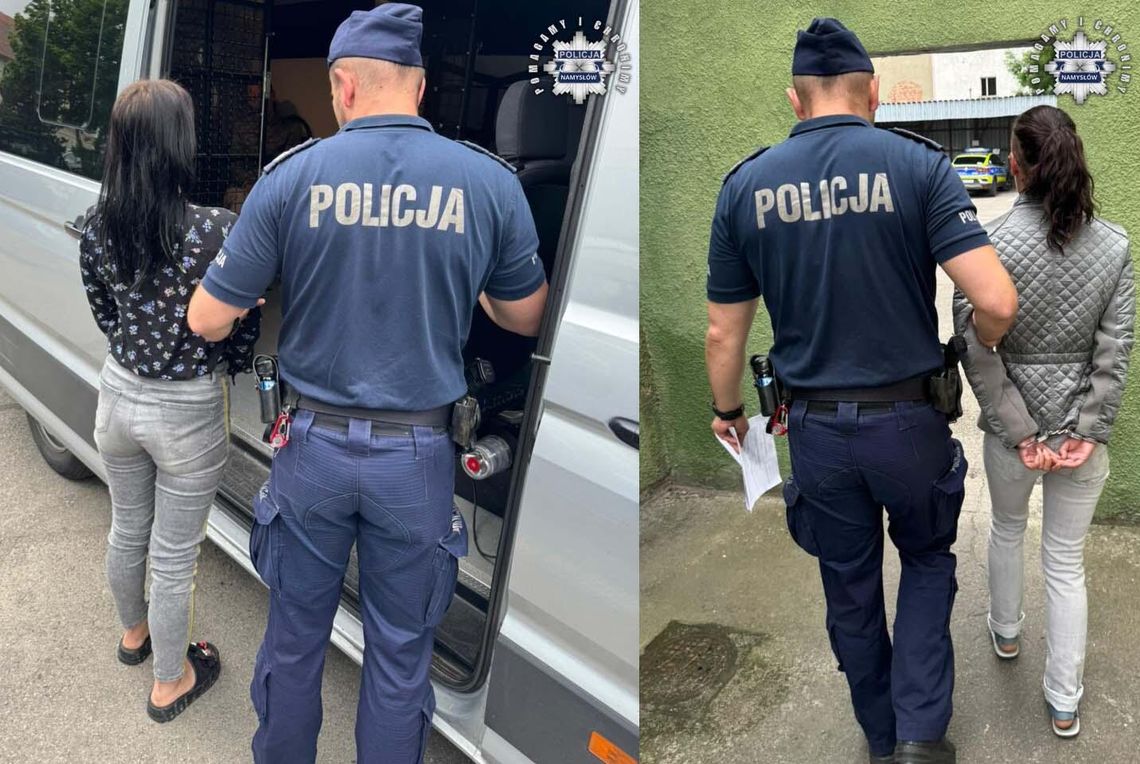 Policjanci zgarnęli je z ulicy. Jedna poszukiwana za narkotyki, druga za fałszywe zeznania