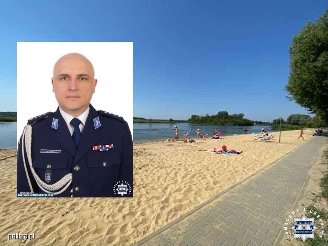 Policjant odpoczywający nad jeziorem rzucił się na ratunek tonącej dziewczynce. Liczyła się każda sekunda