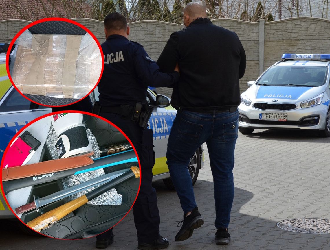 Policjantki z drogówki zatrzymały pirata drogowego. W aucie narkotyki i niebezpieczne sprzęty