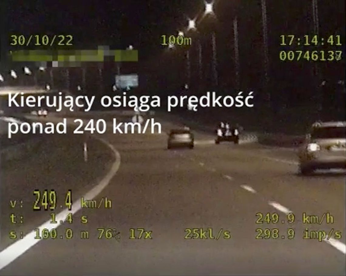 Ponad 240 na godzinę starym audikiem. Za kierownicą 16-latek. Wideo z pościgu