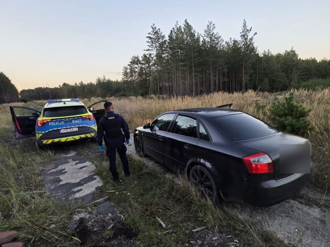 Pościg zakończył się w lesie. 49-latka miała 1,4 promila i dożywotni zakaz prowadzenia pojazdów