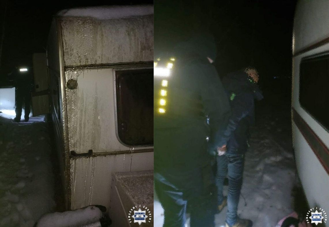Poszukiwany mężczyzna zamieszkał w przyczepie kampingowej. Policjanci odstawili go do ciepłego więzienia Poszukiwany mężczyzna zamieszkał w przyczepie kampingowej. Policjanci odstawili go do ciepłego więzienia