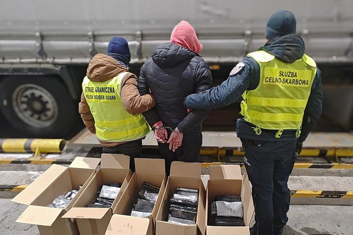 Potężny przemyt udaremniony w Budzisku. 111 kg haszyszu w naczepie ciężarówki. WIDEO Potężny przemyt udaremniony w Budzisku. 111 kg haszyszu w naczepie ciężarówki. WIDEO