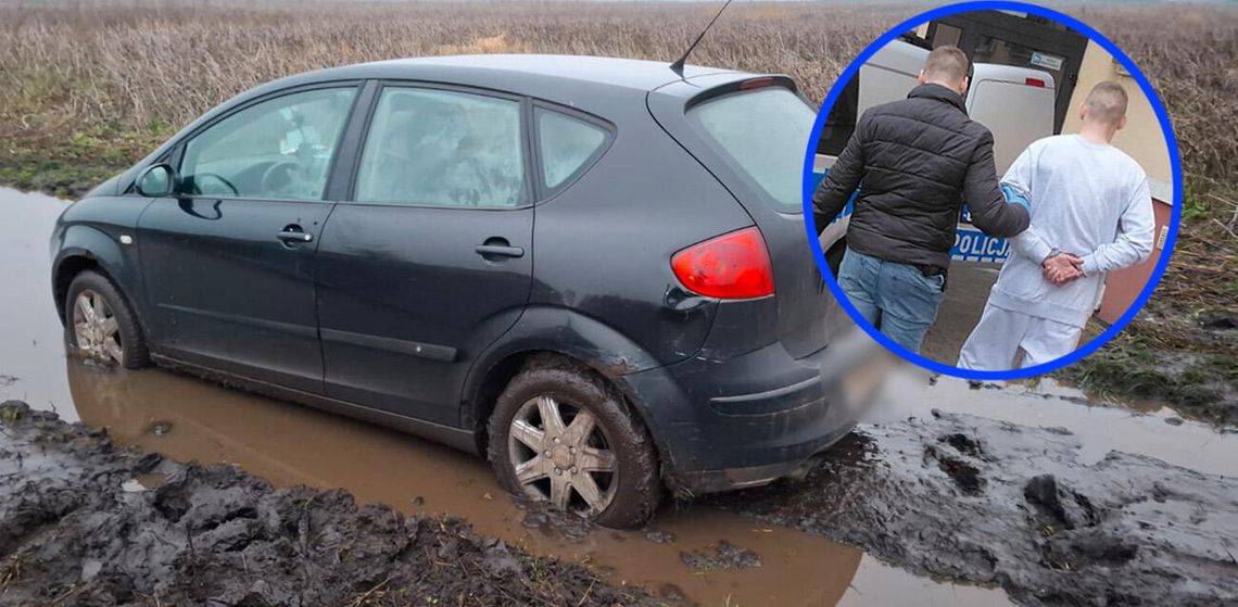 Próbował uciec policji, ale ugrzązł w błocie. 32-latek wcześniej pił. Narkotest też wyszedł pozytywnie Próbował uciec policji, ale ugrzązł w błocie. 32-latek wcześniej pił. Narkotest też wyszedł pozytywnie