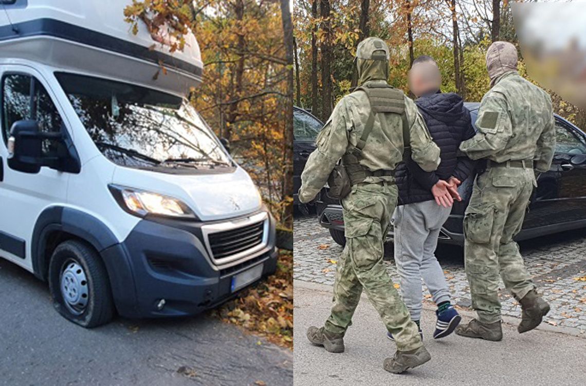 Przemytnik uciekał busem wyposażonym w wyrzutnię kolców. Użyli broni, żeby go zatrzymać