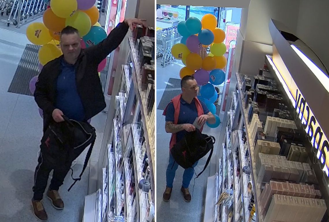 Przez miesiąc okradał tę samą drogerię. Policjanci pokazali zdjęcia złodzieja