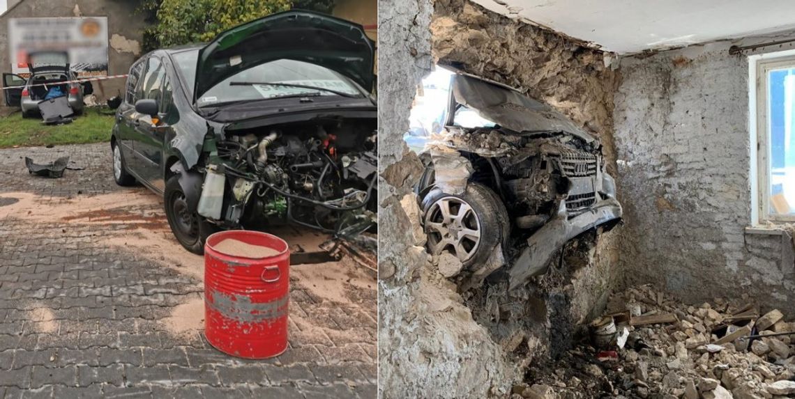 Przysnął za kółkiem, ocknął się w sypialni. Wcześniej skasował auto przed domem [ZDJĘCIA]