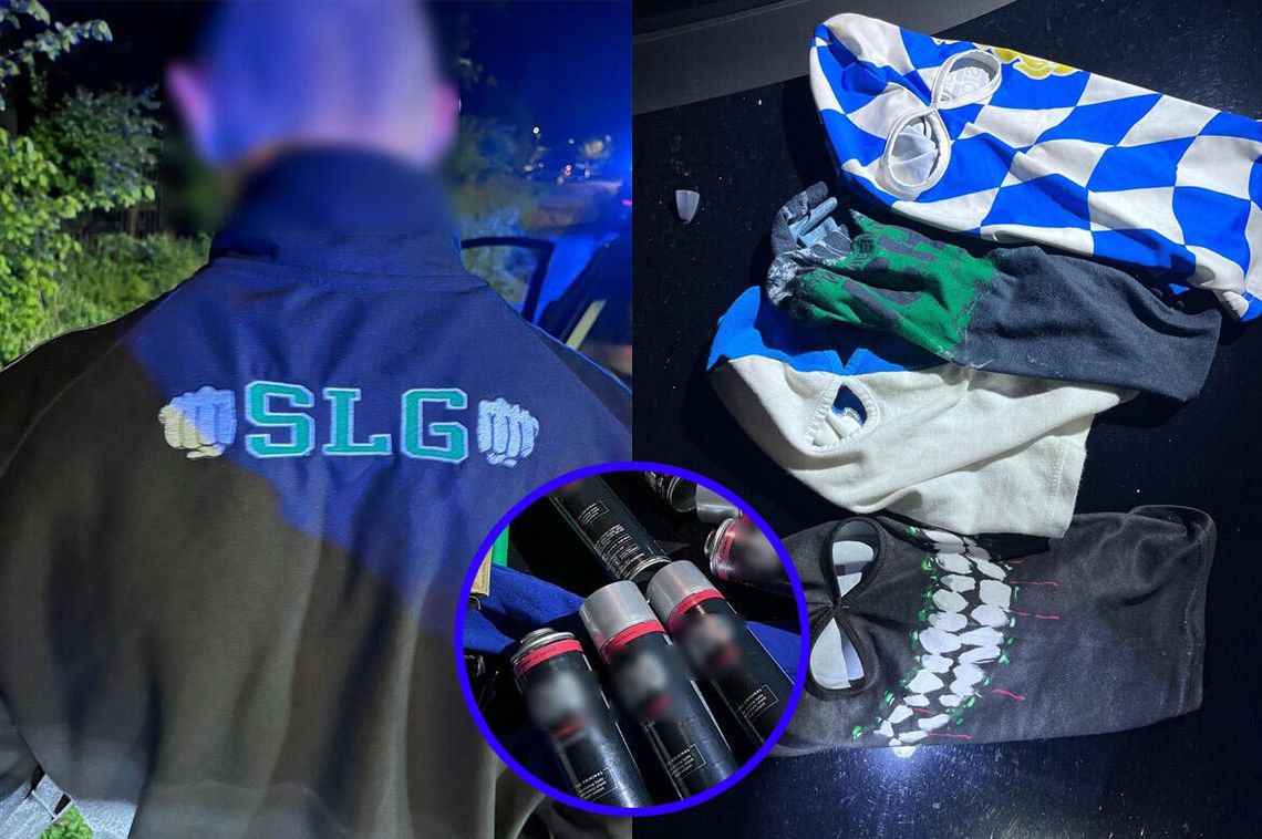 Pseudokibice jechali na dwa auta malować graffiti. Zostali namierzeni przez policję i zatrzymani